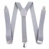 Suspensórios Azul Britânico para Homens e Mulheres, Suspensórios Versáteis de 2,5cm, Suspensórios em Y, Suspensórios Elásticos, Casual