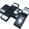 Caja de Regalo de Tres Pares Otoño e Invierno de Calcetines para Hombre de Caña Media, Calcetines de Algodón Cálidos y Gruesos de Color Liso, Calcetines Casuales de Negocio al por Mayor