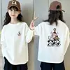 Camiseta de manga larga con cuello redondo para niñas, ropa infantil de otoño, nuevo estilo 2026, primavera y otoño, algodón puro, top transpirable, bonito atuendo de otoño