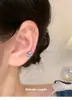 Los Pendientes Únicos y Hermosos de la Pareja Dudu Son Pequeños, Delicados, Dulces y de un Azul Deslumbrante con Diamantes, Adecuados para el Trayecto Diario y como Aretes de Cartílago para Mujeres