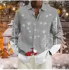 Estilo novo 2026, dropshipping disponível, camisa de manga comprida 3D impressa para exportação, camisa masculina primavera/outono, direto do fabricante