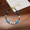 Pulsera Original de Perlas de Agua Dulce Turquesa Exquisito Collar de Cuentas de Lapislázuli para el Trabajo Conjunto de Joyería de Lujo Ligero de Nicho