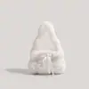 Bolsa Fofa de Pelúcia Estilo Francês com Laço de Alto Valor Estético, Bolsa Versátil de Pelo Estilo Fada para Ombro e Mão