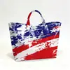 2026 Nova Bolsa de Mão Transfronteiriça Temu Site Independente Impermeável PVC+Lona Portátil para o Dia a Dia Bolsa de Ombro Bolsa Tote