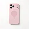 Aplicável para Capa de Celular de Silicone Líquido para iPhone 18 Pro Max com Anel Magnético, Capa Protetora de Cobertura Total com Furo Preciso para Apple 17