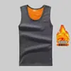 Colete de Lã Dourada Outono e Inverno Masculino com Veludo Quente Colete Quente Masculino Camada de Base Térmica para Homem