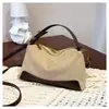 Bolso de Mano Retro de Ante de Gama Alta Versátil para el Trabajo Casual Bolso Cruzado Combinación de Colores Bloque de Color Bolso de Hombro Escarchado