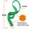 Venta Directa de Fábrica Correa Deslizante para Mascotas 10 Piezas Colorida de 6 Pies (Aproximadamente 1.8m cm) Correa Corta para Perro con Anilla en O