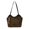 Nova bolsa fashion Yuezhi 2026 para o início do outono, bolsa de ombro, bolsa de mão, bolsa tote de grande capacidade, elegante e atraente