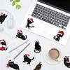 50 Pegatinas de Graffiti de Gato Negro Navideño de Dibujos Animados Pegatinas Transfronterizas Decorativas para Funda de Teléfono DIY Guitarra Pegatinas Navideñas de PVC