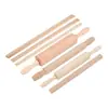 Juego de herramientas de cerámica de madera maciza natural, rodillo de arcilla para dar forma a platos de arcilla, herramientas de manualidades DIY para niños