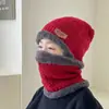 Gorro de lana de punto de invierno para hombre, forro polar grueso, estilo coreano, moderno, cálido, resistente al frío, para ciclismo, de algodón, para otoño e invierno.