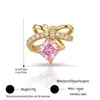 Aretes de acero de titanio con bola retorcida estilo coreano y mariposa micro pavimentada con circonita, multicolor, puño de oreja de nudo de mariposa, broquel para lóbulo