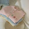 Cárdigan de punto de otoño para niña Estilo occidental Más fácil de combinar Para niños de jardín de infantes Chaqueta Más fácil de combinar Estilo nuevo 2024