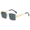 2025 nueva caja de metal vintage gafas de sol para hombre y mujer protección UV gafas de arco triunfal para mujer alto sentido