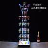 Junjie Night Bar KTV Suprimentos Suporte para Copo de Coquetel Suporte para Taça de Vinho Tinto XO Champagne Rack com Display LED Arte em Ferro