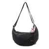Bolsa Feminina Tendência 2026 Primavera Nova Bolsa de Lona Leve para o Trabalho Bolsa de Ombro Único Transversal Fashionable Bolsa Casual Dumpling
