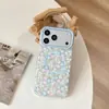 Funda de Teléfono Estilo Ins Adecuada para Apple 17 Pro, Diseño de Nicho de Gama Alta para iPhone 16 Pro, Estampado Floral Patrón de Concha para 15 Pro Max