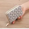Billetera Corta de Moda 2025 para Mujer con Cremallera para Monedas Mini Bolso de Mano Estampado Bolso de Monedas de Moda Portatarjetas Casual