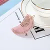 Accesorios para el Cabello de Moda Estuche de Acetato Pinza de Lujo de Cristal Caracola Marina Brillante Pinza Superior Pinza Lateral Pinza