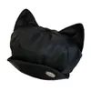 Boina retro estilo coreano para outono e inverno, em PU, com orelhas de gato fofas, para mulheres, faz o rosto parecer menor, versátil e estiloso, chapéu de pintor, chapéu octogonal