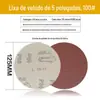 4 polegadas 5 polegadas afiadas reunindo folha escovada corindo polimento e polimento lixa folha de moagem móveis de parede papel de lixa seco