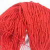 Cordón colgante de ocho cuentas, tejido a mano, de jade, accesorios de joyería para manualidades, cuerda roja, venta al por mayor