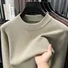 Suéter de punto tipo pullover con cuello redondo para hombre, tejido grueso, popular modelo nuevo para primavera, otoño e invierno