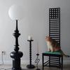 Diseñador Italiano Vintage Romano Sala de Estar Sofá Lateral Lámpara de Pie Decorativa Dormitorio Artístico Medio Antiguo Lámpara de Mesa