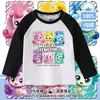 Camiseta de Manga Larga 100% Algodón Puro con Estampado de Dibujos Animados Lindo Maravilloso para Primavera y Otoño Nuevo Estilo 2026 para Niñas y Niños