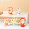 Gato Rosquinha Caixa Surpresa Gato Cartoon Rotativo Dançando Balé Figura Decoração de Mesa Enfeite Pequeno Presente para Melhores Amigos