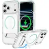Adequado para iPhone 18 Promax Crystal Shield Suporte de Linha Única Capa Magnética para Celular Apple 17 Pro Capa Protetora Anti-Queda