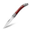 Navaja plegable de acero inoxidable exquisita artesanía de repujado mini navaja portátil navaja para fruta luz espejo navaja split express