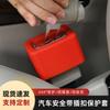 Funda protectora de hebilla de silicona para cinturón de seguridad del automóvil, soporte para cinturón de seguridad en posición vertical, soporte para cinturón de seguridad