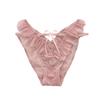 Esencia de cintura pequeña de amor ~ ropa interior de encaje sexy para damas hueca de cintura baja algodón puro transpirable calzones de perfil para niñas