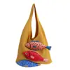 Bolso Cruzado de Punto con Forma de Pez de Dibujos Animados para Mujer, Bolso de Hombro de Moda para Vacaciones, Bolso de Mano Versátil Nuevo Estilo Coreano Lindo 2026