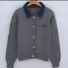 Cardigan de Tricô Patchwork Jeans Estilo Europeu Coreano Retrô Falso Duas Peças Feminino Outono Inverno Solto Macio Aconchegante Peça de Tricô