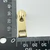 Em Estoque Atacado Não. 5 Puxadores de Zíper de Metal para Jaquetas de Roupa, Acessórios de Zíper Femininos, Cabeças de Zíper Dourado Claro
