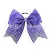8 polegadas Cheerleading cabelo flor acessórios de cabelo cheerleading headdress arco aeróbica lantejoulas cabelo anel fita feito à mão