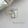 Nuevo Colgante de Mariposa Multicolor de Piedra Ojo de Gato, Nuevo Estilo Chino Hanfu Colgante de Nube de Jade Ojo de Gato Accesorio para Cadena de Suéter