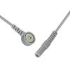 Terminal Redondo de Tubo Personalizado de Fábrica Par Hebilla Magnética Hembra de 3.5mm Cable de Conexión Digital para Fisioterapia