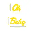 Transfronterizo Nuevo Ohbaby Letras de Fieltro Luna Llena Accesorios para Fotos Decoración de Pared de Dormitorio Pegatinas de Pared Banner de Tela No Tejida