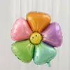 Ins Balão Flor Margarida Branca Flor Ovo Crisântemo Arranjo de Aniversário Girassol Flores Colocação Adereços Pintinhos Sorridentes