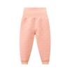Calça Térmica Quiltada Sem Costura de Três Camadas para Bebês e Crianças Pequenas, Uso Duplo para Meninos e Meninas, Cintura Alta, Proteção da Barriga, Espessada para Aquecimento
