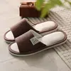 Novas Pantufas de Linho para Casa Femininas Antiderrapantes Resistentes ao Desgaste Pantufas de Casal Masculinas Pantufas de Chão para Todas as Estações Venda por Atacado de Fábrica
