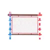Barandales de acero galvanizado para parques de atracciones, áreas escénicas, parques y jardines de infancia; fabricante personalizado de barandales protectores de hierro forjado para exteriores y vallas de aislamiento