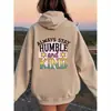 Sudadera con capucha de comercio exterior transfronterizo adecuada para Temuwish Amazon Diseños impresos: Mantente Humilde y Amable