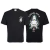Novo Produto de Comércio Exterior: Camiseta de Manga Curta Casablanca com Gola Redonda Única e Logo de Letra Impresso do Portal das Ilusões