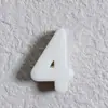Novos blocos de construção alfanuméricos de fivela de sapato casual de acrílico com contas, acessórios de fivela de sapato artesanais faça você mesmo, atacado