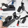 Ventilador de coche de 6 pulgadas 12V/24V, ventilador de coche con clip rápido y lento cabeza giratoria CC cubierta de malla totalmente sellada ventilador